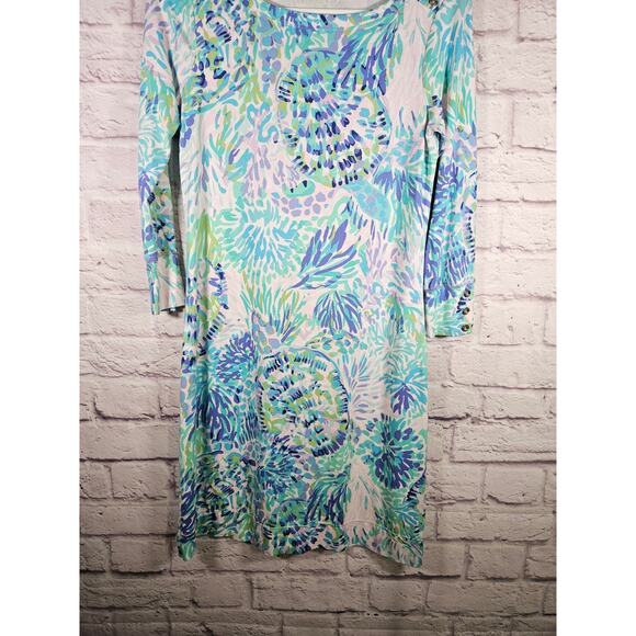 Lilly Pulitzer Shell Of A Party Sophie Dress Size XS Three Quarter Sleeve - Picture 5 of 8